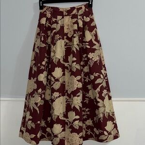 VTG Banana Republic SAFARI Floral A-Line Skirt 1980’s size 10